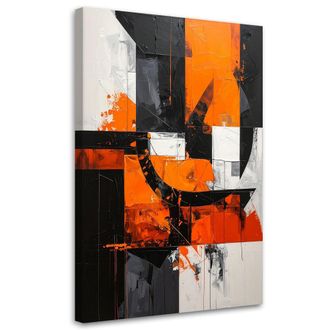 Feeby Impresi&oacute;n De Imagen, Formas Abstractas Color Naranja, 80x120
