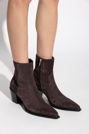 Jimmy Choo London Cece Heeled Ankle Boots, Womens, Brown