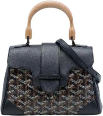 Goyard Pre-owned Mini Saigon - Dames - Vintage Handtas - Zwart - ONE Size - Leer - Vintage