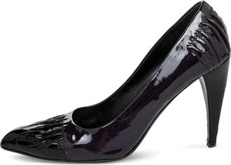 Prada 105mm leather heeled pumps - Purple