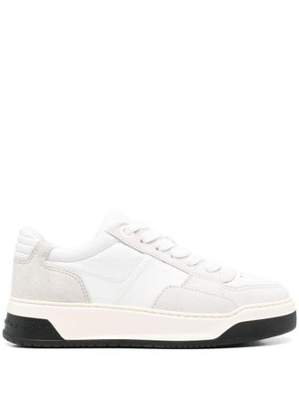 Hogan Chamallow Suede And Nappa Two-Tone Sneakers Shoes