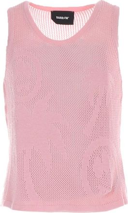 Barrow Mouwloze Top met Oversized Pasvorm - Dames - Tops zonder mouwen - Roze - L - Polyester - Tops