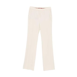 Max Mara Dames, Broeken, Beige, Maat: L