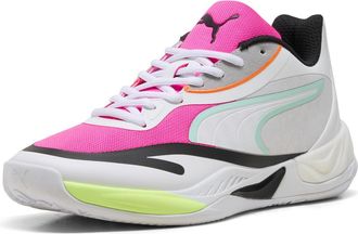 Puma Puma Mens All-pro Nitro Skybreak Sneaker, White-Mint Melt-Fluro Pink PES, 9 UK