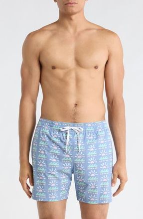 Chubbies The Easygoers 5.5-Inch Swim Trunks in Dusty Blue at Nordstrom, Size Xx-Large