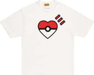 Human Made x Pokemon Made Poke Bal Graphic T-Shirt White XX30TE014-WHIT