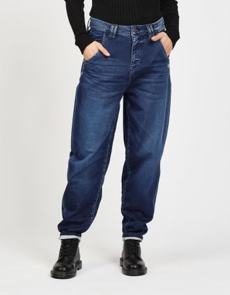 Gang 5-Pocket-Jeans GANG 94VIA JOGGER, Damen, Gr. 26, N-Gr, blau (commercial midblau), Denim/Jeans, Obermaterial: 98% Baumwolle, 2% Elasthan, regular fit, 
