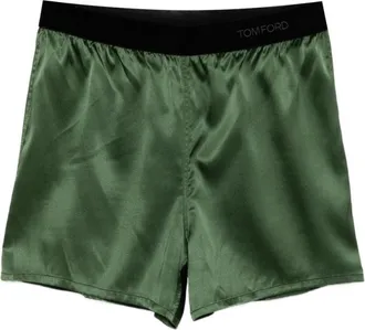 Tom Ford Green Solid Shorts