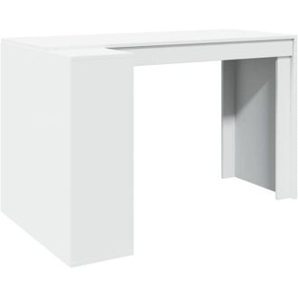 vidaXL Scrivania Bianca 123,5x73,5x75 cm in Legno Multistrato - Vidaxl
