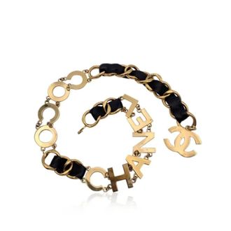 Chanel Pre-owned Metal belts - female - Chanel Vintage - Vintage Belts - Yellow - ONE SIZE - Pre-owned