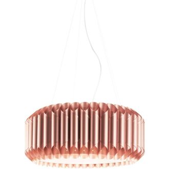 Linea Zero Linea Zero - Sospensione Moderna 1 Luce Louise In Polilux Rame D60 Made In Italy
