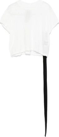 Rick Owens Donkere Schaduw Crew Neck T-shirt - Dames - T-shirts - Wit - M - Katoen - Tops