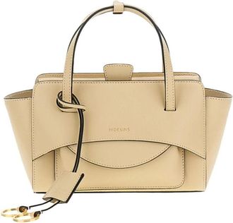 Hidesins Flap S Crossbodytas - Dames - Handtassen - Beige - ONE Size - Leer - Tassen