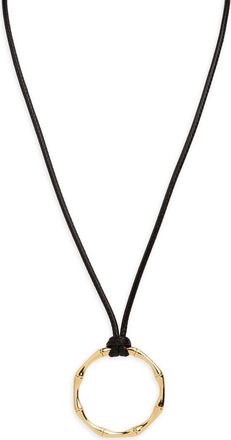 Argento Vivo Bamboo Pendant Necklace in Gold at Nordstrom