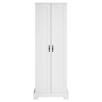 Urban Meuble Armario Alto de Ba&ntilde;o Blanco con 4 Compartimentos