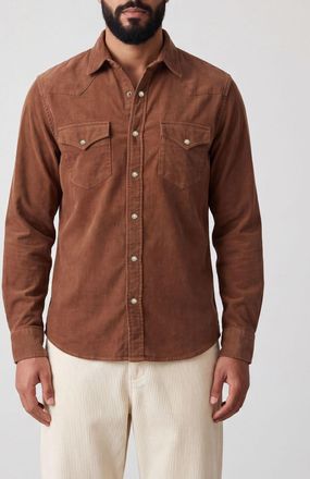 Canali Cotton Shirt with French Collar and Flap Pockets