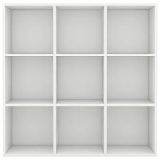 Berkfield Home Classic Book Cabinet White 98x30x98 cm Engineered Wood | Size: 98 x 30 x 98 cm