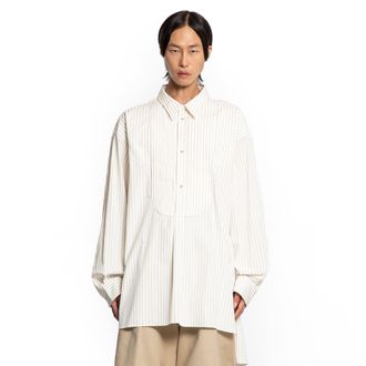 Hed Mayner Pinstriped Shirt with Bib