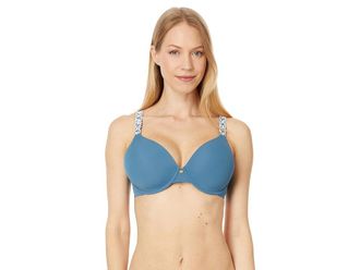 Natori Pure Luxe Custom Coverage Contour Underwire Womens Bra Stellar/Ivory : 32DD, Nylon/Spandex