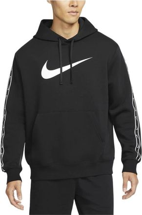 Nike Repeat Fleece Hoodie - Heren - Sportshirts - Zwart - S - Katoen - Fitness