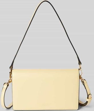 Seidenfelt Manufaktur Handtasche mit Label-Detail Modell Birsta in Hellgelb, Größe 1