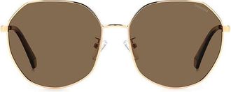 Polaroid PLD 4140/G/S/X Polarized DDB/SP Womens Sunglasses Gold Size 59