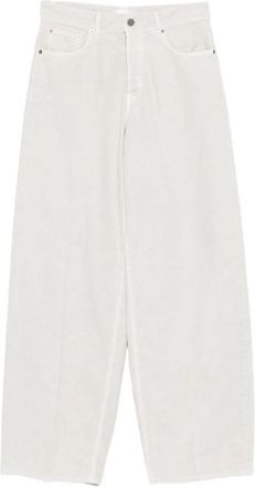 Haikure Wide Leg Corduroy Pants - Dames - Loose Fit Jeans - Grijs - W26 - Katoen - Jeans