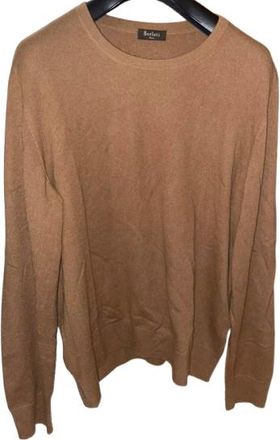 Berluti Tan Brown Cashmere Round Neck Jumper Size M