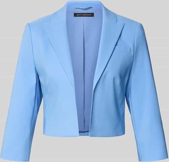 Betty Barclay Cropped Blazer mit Reverskragen in Bleu, Gr&ouml;&szlig;e 36
