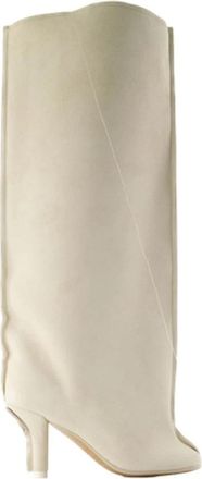 Maison Margiela Anatomic Tube Boots - Dames - Laarzen met Hak - Beige - 38 EU - Schoenen