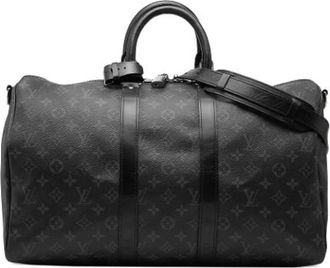 Louis Vuitton Pre-owned Keepall Bandouliere 45 - Dames - Vintage Weekendtas - Zwart - ONE Size - Vintage