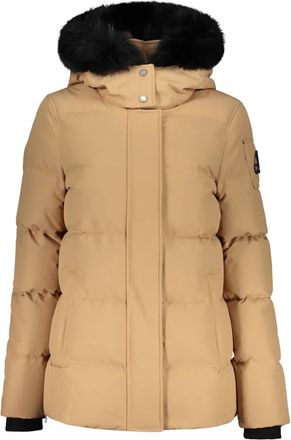 Moose Knuckles Gewatteerde jas met bontkraag - Dames - Gewatteerde jassen - Beige - S - Polyester - Jassen