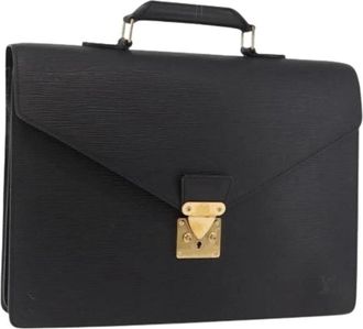 Louis Vuitton Pre-owned Vintage Epi Business Bag - Dames - Vintage Handtas - Zwart - ONE Size - Leer - Vintage