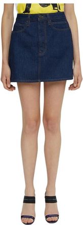 Calvin Klein Skirts - Dames - Spijkerrokken - Blauw - W29 - Rokken
