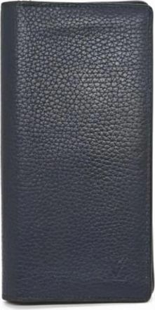 Louis Vuitton Pre-owned Wallets, male, Blue, Size: ONE SIZE Pre-owned Long wallet (bi-fold)