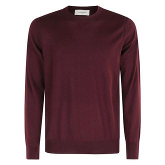 Paolo Pecora Maglia Girocollo Merinos Extrafine - - Knitwear - Uomo - Rosso - 2XL