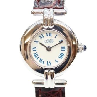 Cartier Pre-owned Vintage Polshorloge - Dames - Pre-owned - Wit - Maat: ONE Size