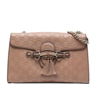 Gucci Tweedekans Medium Guccissima Emily Schoudertas