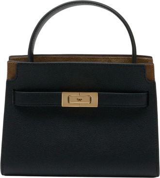 Tory Burch Tory Burch, Handbags, female, Black, Size: ONE SIZE Lee Radziwill Petite Double Bag