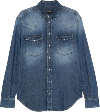 Dondup Faded-effect Western-yoke Shirt