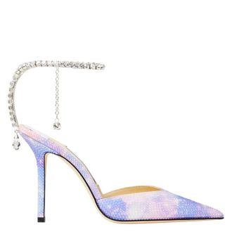 Jimmy Choo London Saeda 100 Unicorn Print Pumps, Brand Size 39.5 ( US Size 9.5 )