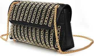 Lady Couture Idol, Multi Jewel Shoulder Bag in Black/gold at Nordstrom