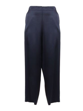 Clips High Waisted Silky Straight-Leg Pants