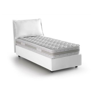 Talamo Italia Talamo Italia - Cama Individual Penelope, Cama Contenedor Con Revestimiento De Tela, 100% Made In Italy, Apertura Frontal, Con Colch&oacute;n Cm 90x190 Inclu