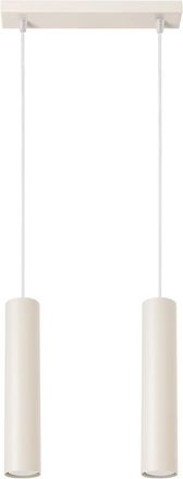 Sollux Lighting Design Pendellampe Lagos 2-Flammig (linear), Beige
