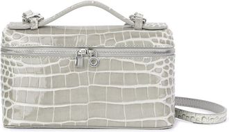 Tiffany & Fred Croc-Embossed Mini Leather Tote