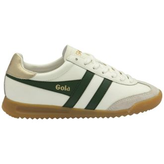 Gola Womens Torpedo Sneakers In Off White/ Evergreen/ Gold