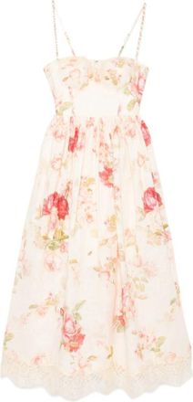 Zimmermann Pink Roselight Midi Dress