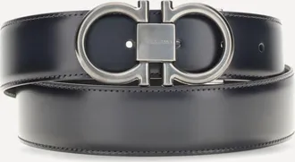 Ferragamo Cintura reversibile e regolabile Gancini Man 100