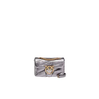Pinko Shoulder Bags, female, Gray, Size: ONE SIZE Baby Love Bag Puff